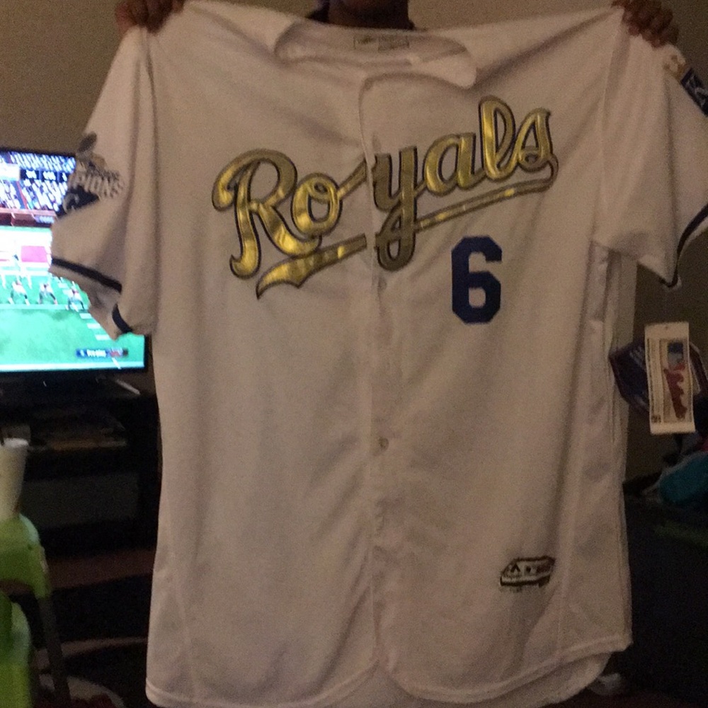 KC ROYALS size 56 4X white gold and blue